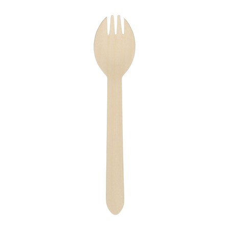 6 Wooden Sporks PK 1000